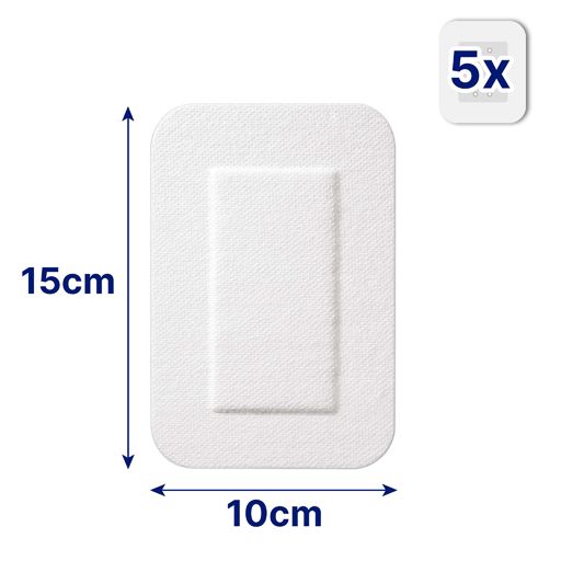 Hansaplast Sensitive 3XL Wundverband, 10cm x 15cm, 7 Pack in Minden