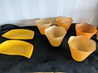7 Glasschalen gelb/ orange Hessen - Frankenberg (Eder) Vorschau