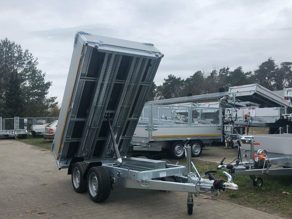 ⭐ Anhänger Eduard e-Kipper 2700kg 256x150x40cm Rampen 72 N in Schöneiche bei Berlin