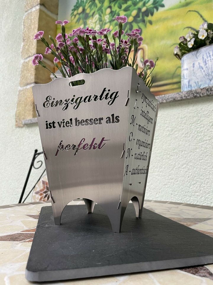 Windlicht personalisiert individuell Hochzeit Geschenkidee in Finsterwalde
