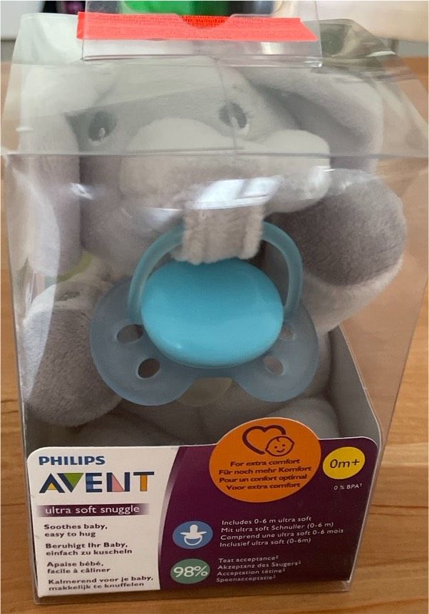 Philips Avent Schnuller Snuggle Ultra Soft SCF348 mit Kuscheltier in Weimar