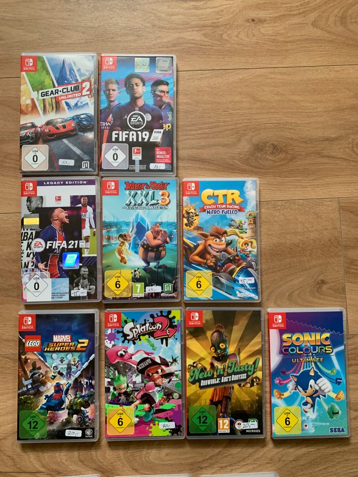 15 Nintendo Switch Spiele 10€ bis 30€ in Aresing