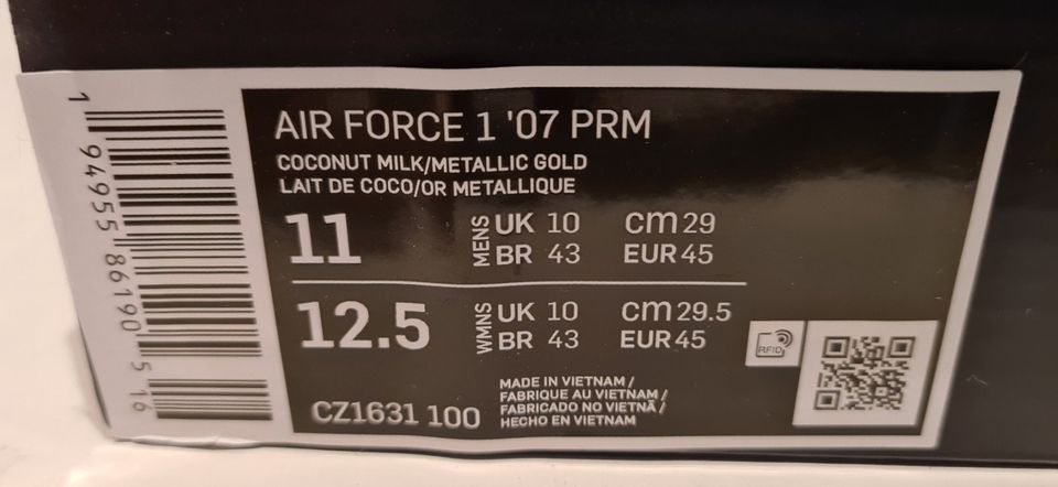 Nike Air Force 1 low - Happy Pineapple - Coconut Milk neu! in Berlin