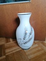 Vase Glasvase Ährenmotiv Ähren Bodenvase Blumenvase gold weiß Bayern - Bad Aibling Vorschau