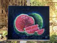 Ölgemälde «Wassermelone» 50x40cm - Unikat - handgemalt - signiert Baden-Württemberg - Holzgerlingen Vorschau