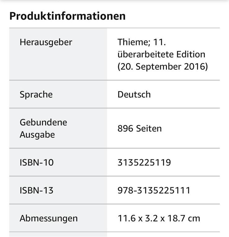 Checkliste Chirurgie Thieme Taschenbuch 11. Auflage in Leipzig