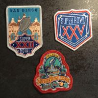 NFL Patches / Aufnäher von Super Bowl XXII,  XXV,  XXVIII Niedersachsen - Hinte Vorschau