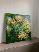 TK-Kunst Öl abstrakt Acryl-Bild Gemälde Struktur 3D Blumen Art Saarland - Oberthal Vorschau