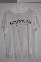T-Shirt weiß mit Aufdruck „Downtown Manhattan“ schwarz Hessen - Niedernhausen Vorschau