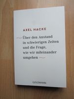 Buch "Über den Anstand in schwierigen Zeiten" Axel Hacke Rheinland-Pfalz - Mayen Vorschau