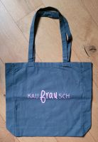 Tasche Baumwolle "Kaufrausch" grau 9 cm tief Baumwolltasche *NEU* Duisburg - Duisburg-Mitte Vorschau