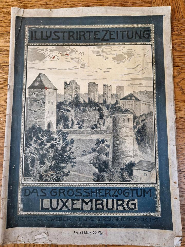 25. April 1912 Illustrierte Zeitung -Großherzogtum Luxemburg in Hamburg