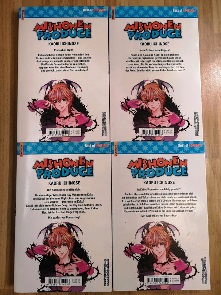 Mishonen Produce 1-4 komplett Manga Anime in Senden