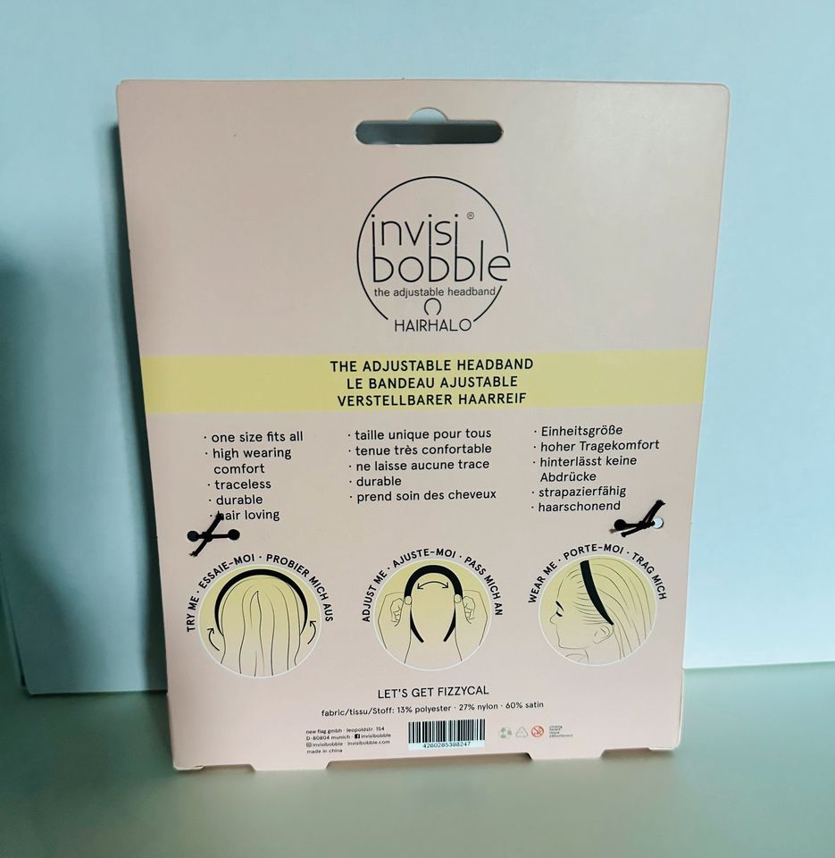 INVISIBOBBLE Hairhalo Haarreif verstellbar metallic Look Satin in Kerken