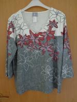 Neuw. Fair Lady - T-SHIRT - 3/4-Arm - grau/rot/weiß - Gr. 42 Nordrhein-Westfalen - Detmold Vorschau