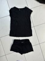 T Shirt Gr 146 Mädchen und Shorts Gr 146 schwarz Bayern - Dettelbach Vorschau