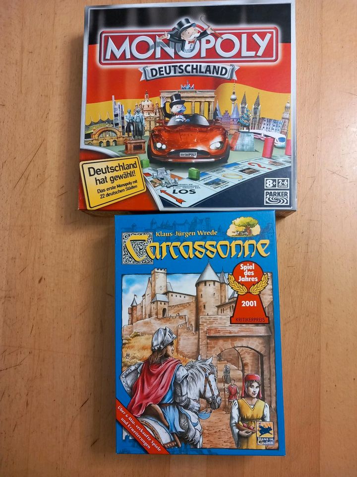 Carcassonne, Monopoly Deutschland,Brettspiele in Nittel