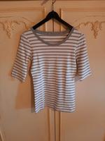 Shirt MARCCAIN Gr. 36 weiß-grau gestreift Bayern - Bruckmühl Vorschau