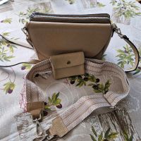 Handtasche Wechselgurt und Portemonnaie beige Leder Kreis Pinneberg - Quickborn Vorschau