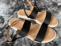 CF Italy Sandalen Pantoletten Leder schwarz 38 top Bayern - Stockdorf Vorschau