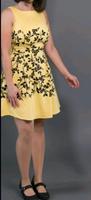 Kleid Festkleid Orsay Gr. 38 in gelb mit schwarzen Blumen Nordrhein-Westfalen - Dormagen Vorschau