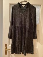 Kleid schwarz mit weißen Pünktchen Langarm edc Größe XS / S Dresden - Cotta Vorschau
