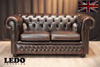 Original Chesterfield 2er Sofa, Rindleder, braun Nordrhein-Westfalen - Heinsberg Vorschau