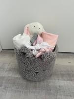 Baby Geschenk Paket rosa Body Socken  Kuscheltier schwimmwindeln Thüringen - Erfurt Vorschau