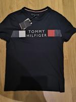 TOMMY HILFIGER Herren T shirt Gr.M Navy Blue Spell Out Logo 100% Bayern - Landau a d Isar Vorschau