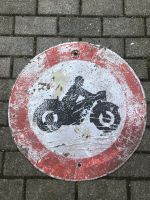 ⭕️ Uraltes Verkehrsschild Motorrad als Dekoration Leipzig - Leipzig, Zentrum-Nord Vorschau