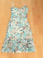 Neuwertiges türkises geblümtes Chiffonkleid Kleid Gr. 36 Kr. München - Neubiberg Vorschau