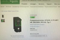 Frequenzumrichter Schneider Electric ATV630. 0,75 kW 200-240V Baden-Württemberg - Scheer Vorschau