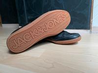 Boots Jack & Jones Lederschuh G.46 schwarz kaum getragen Hessen - Beselich Vorschau