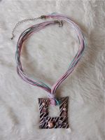 Damen Modeschmuck Halskette Silber-Rosa-Blau Baden-Württemberg - Mengen Vorschau