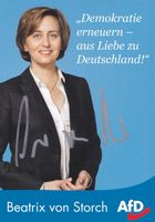 BEATRIX VON STORCH AUTOGRAMMKARTE Hamburg-Nord - Hamburg Barmbek Vorschau