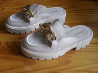 Catwalk Plateau Pantolette Damenschuhe beige Gr. 37 Bayern - Ebern Vorschau