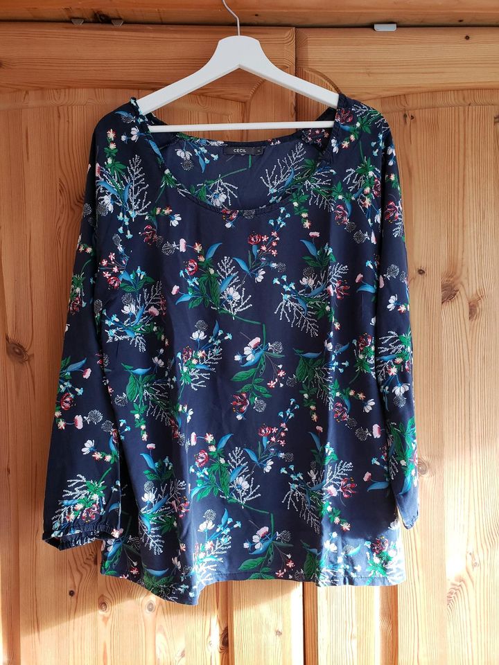 Cecil Tunika-Bluse mit Blumen 341196 Größe XL in Freiburg im Breisgau