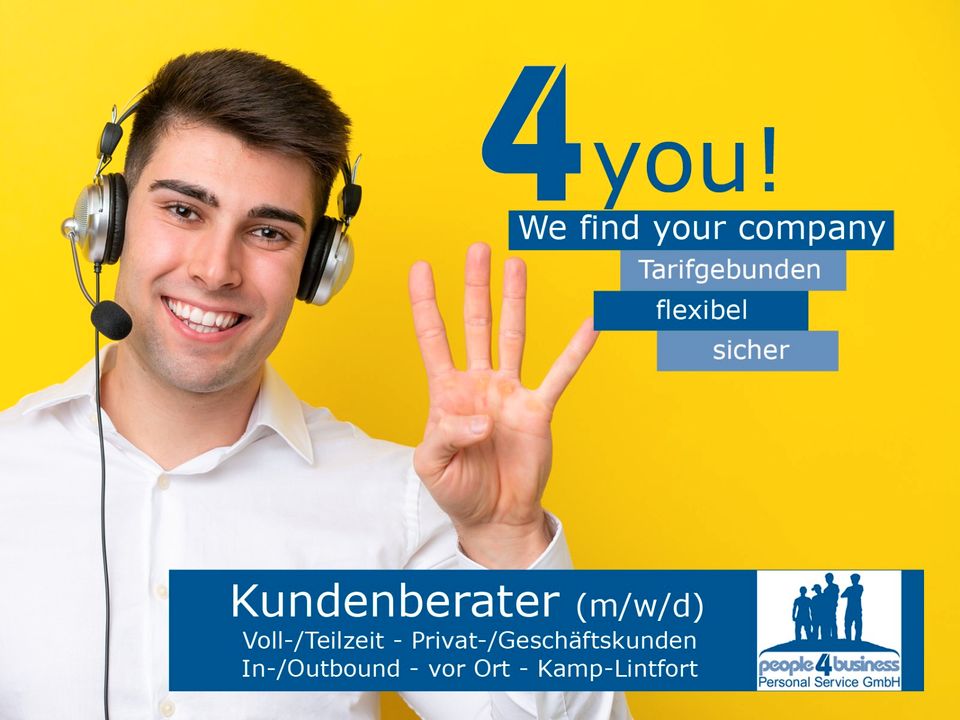 Kundenberater (m/w/d) In- /Outbound Sales in Kamp-Lintfort in Kamp-Lintfort