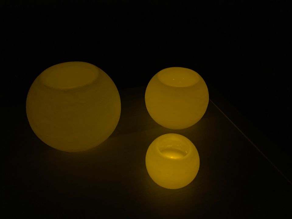 LED Echtwachskerze rund - Deko - 3 Stück in Oldenburg