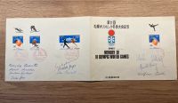 Sapporo 1972 Olympische Winterspiele Briefmarken / mit Autogramme Mecklenburg-Vorpommern - Greifswald Vorschau