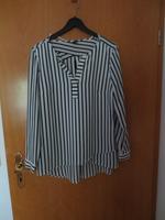 Bluse mit langem Arm Gr. 40 weiß mit schwarzen Streifen Leuna - Günthersdorf Vorschau