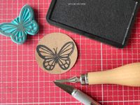 Stempel - Schmetterling Handmade Sachsen-Anhalt - Reuden b Zeitz Vorschau