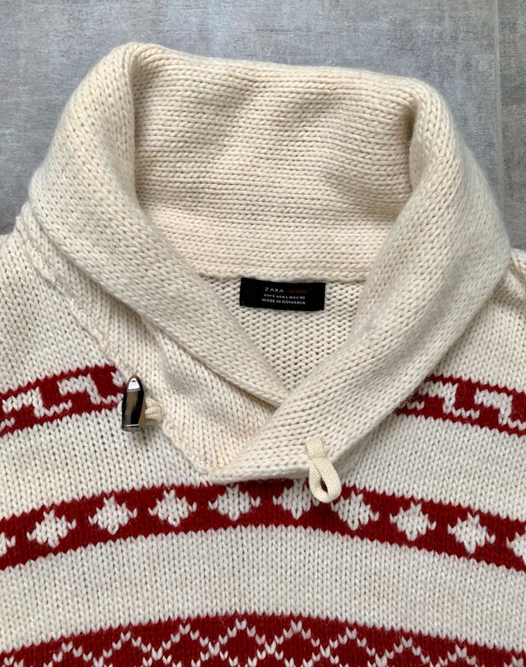 ZARA Men Weihnachten JACQUARD-PULLOVER Gr. L *neuwertig* in Füssen