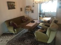 Sitzgruppe komplett Sofa Couch Sessel Hubtisch 60er Samt Retro Hessen - Allendorf Vorschau