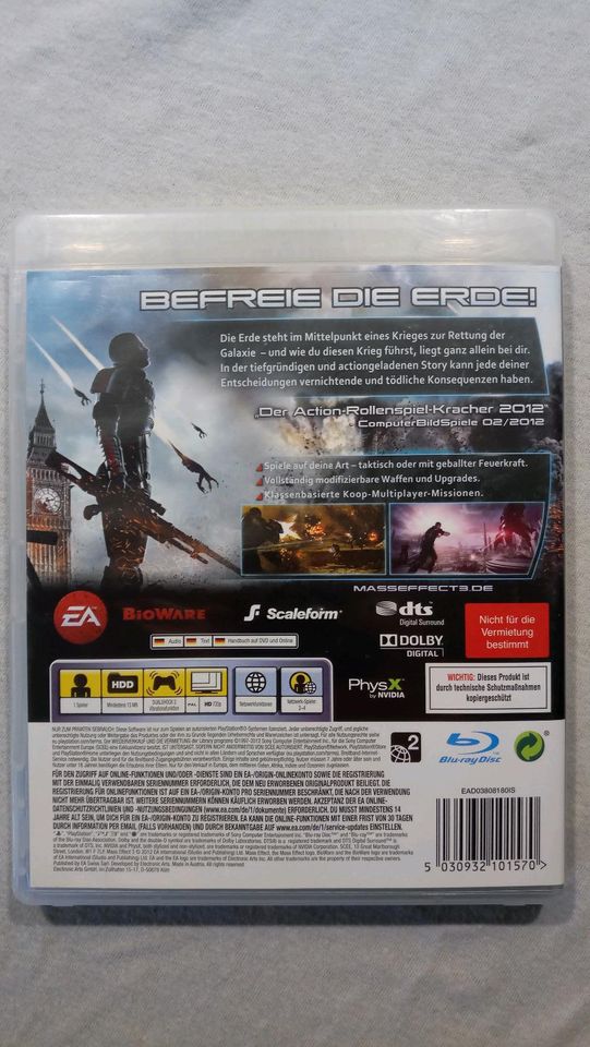 Mass Effect 3 PS3 Spiel in Heidelberg