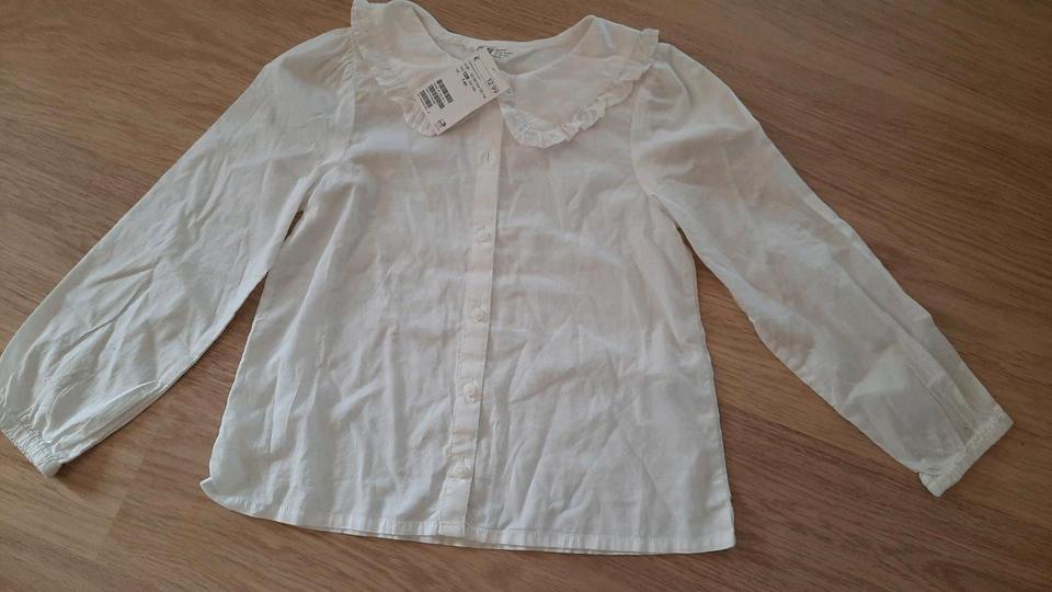 NEU Bluse Hose (Baumwolle Leinen) 128 Outfit Schulanfang H&M in Altenburg