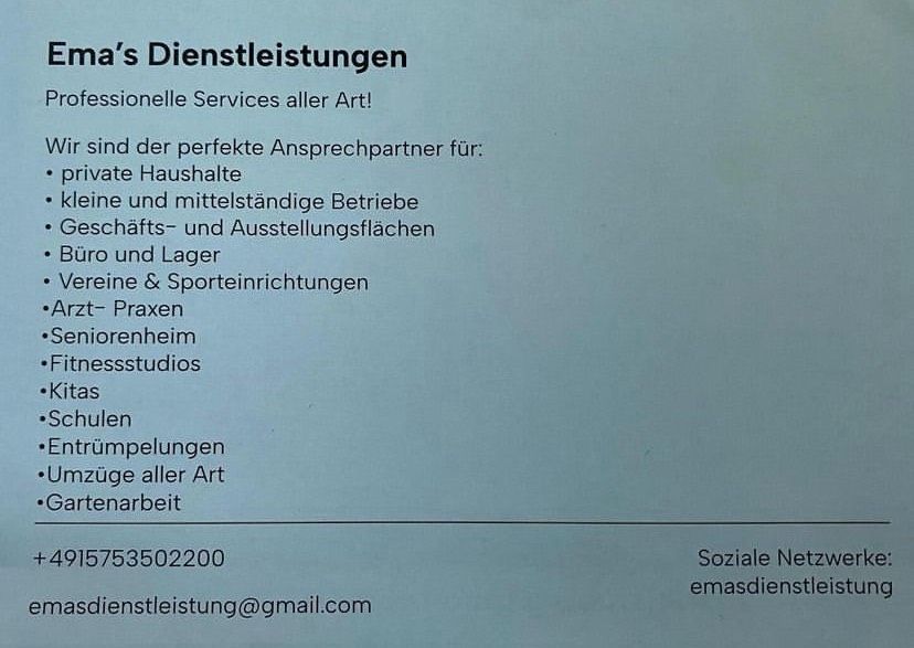 Dienstleister Suchen nach Aufträge! in Hagen