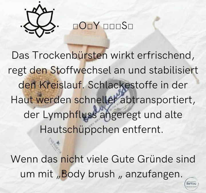 Bodybrush- Trockenbürste in Schwabmünchen