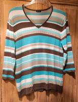 Gerry Weber Feinstrick Pullover Gr. 44 Viskose gestreift Rheinland-Pfalz - Bürdenbach Vorschau