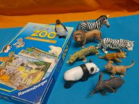 Schleich-Tiere ZOO Zebra Pinguin Löwe Panda + Ravensburger Spiel Nordrhein-Westfalen - Drensteinfurt Vorschau